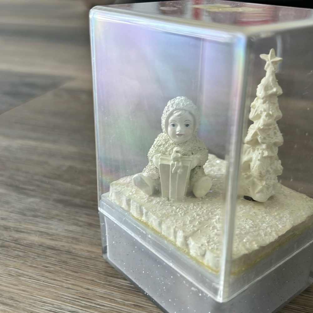 Dept 56 - Snowbabies, “Can I open it now”.